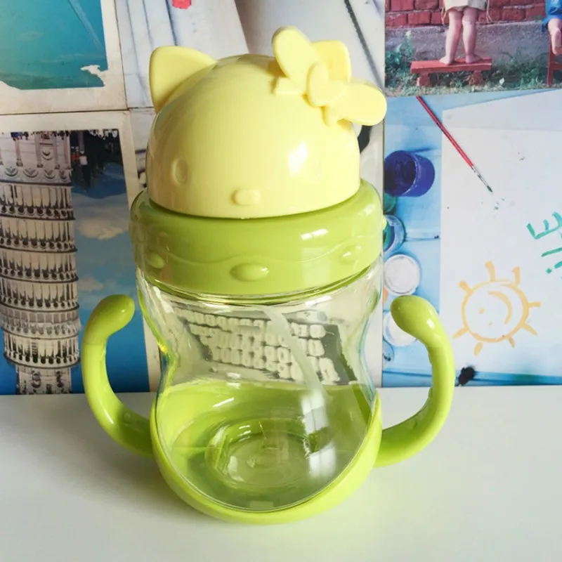 Бутылочка для питьевой воды с ручками и ремешком 350 мл|Чашки| |