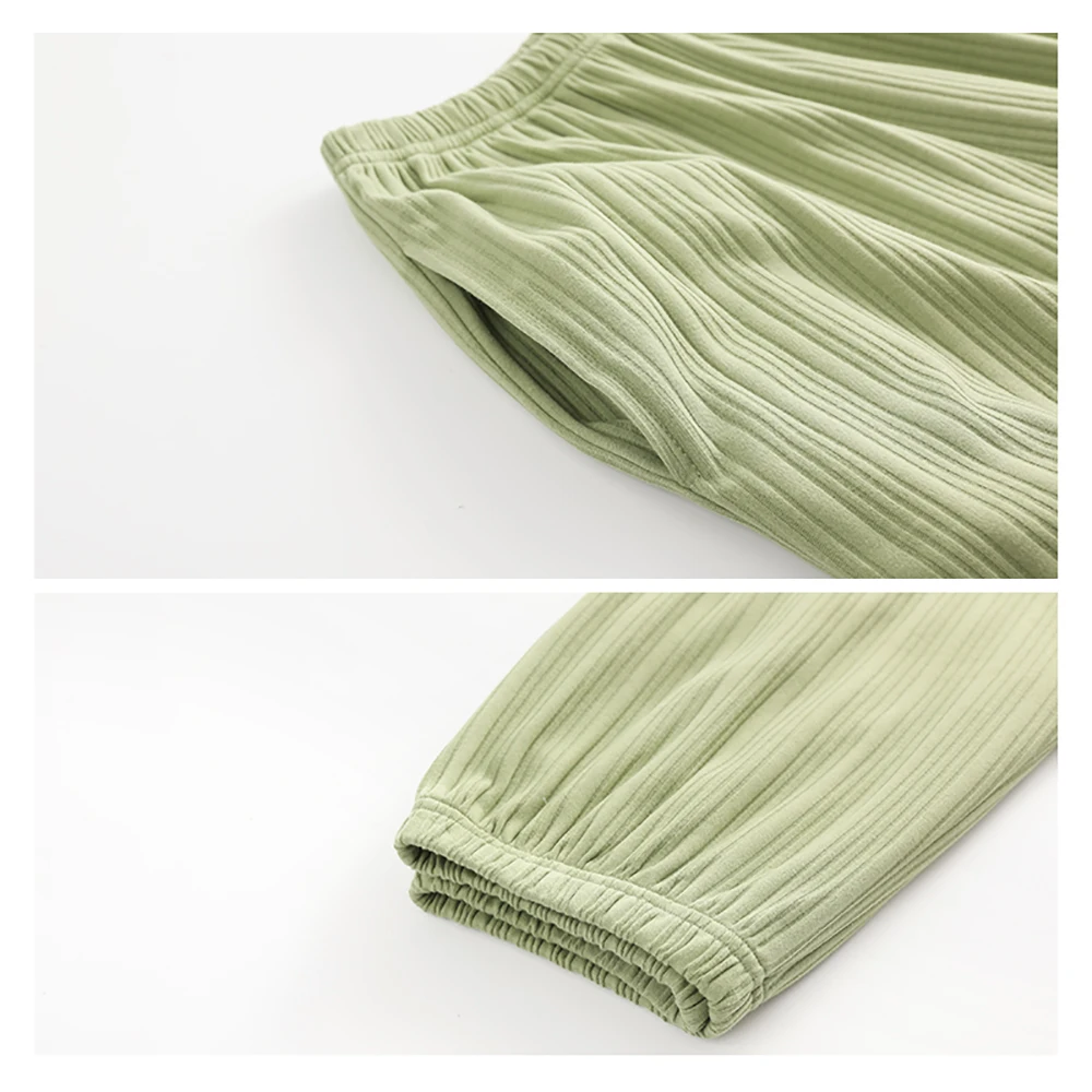 

Fashion Atoff Home Nightwear Spring Warm Fashion Green Silk Pajama Sets for Women Autumn Fashion Soft Satin Sleepwear