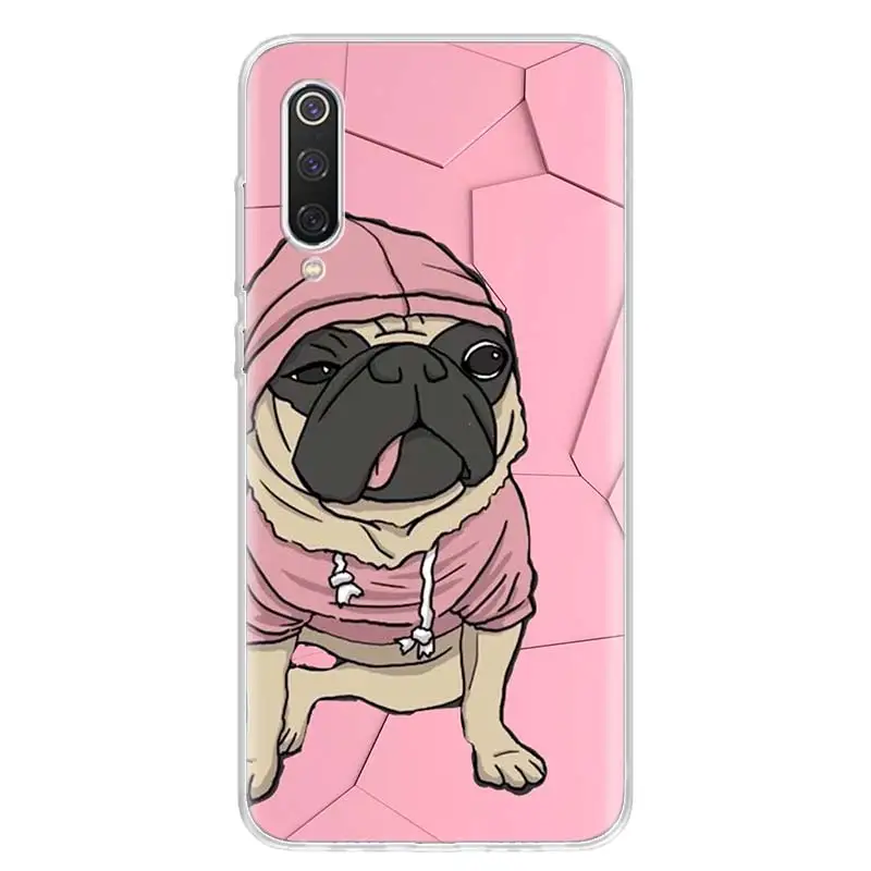 

Cute My Little Pugs Cartoon Phone Case For Xiaomi Note 10 Mi 10 9 8 CC9 5X 6X A1 A2 A3 F1 Pro Lite + Fashion Transparent Print C