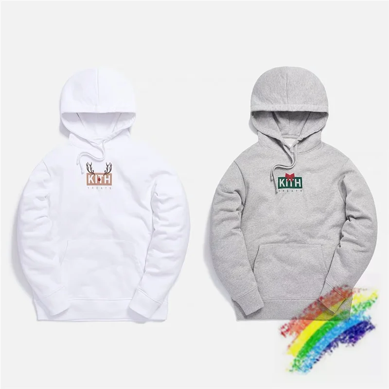 

Толстовка с капюшоном для мужчин и женщин, свитшот с надписью «Kith Treats», модель 2021fw KITH, 2018