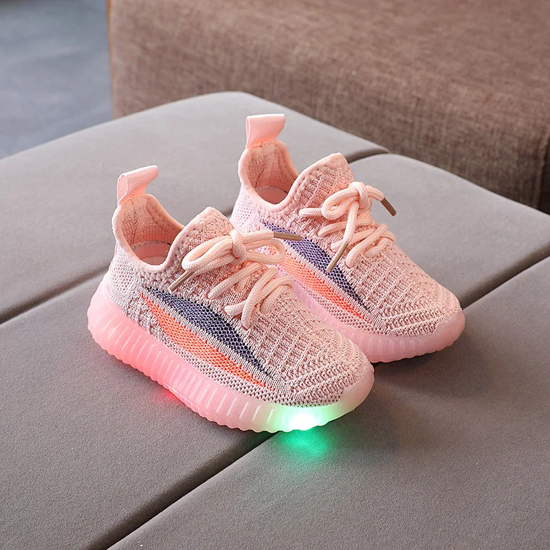 

Children's Flying Knit Sneakers Boys and Girls Shoes Mesh Lighted Casual Shoes Coconut Shoes Kids Shoes Toddler Shoes