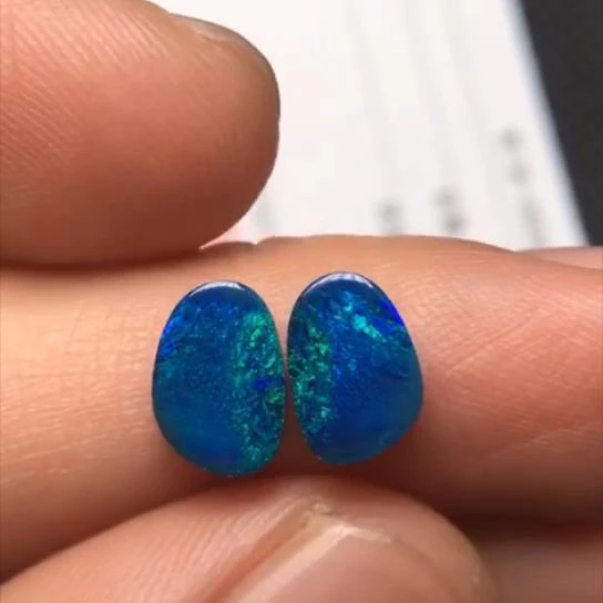 A1223 Австралийское производство 1.845ct натуральные двухслойные опалы свободные