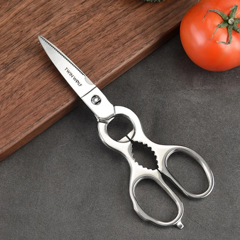 

Multifunctional Kitchen Scissors Stainless Steel Anti-Rust Cooking Scissors Removable Cleaning Scissors