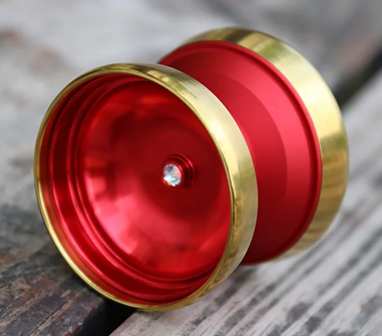 red AHL YOYO толпа-деньги yoyo металлическое кольцо соревнование Профессиональный yoyo для 1A 3A 5A - Цвет: red