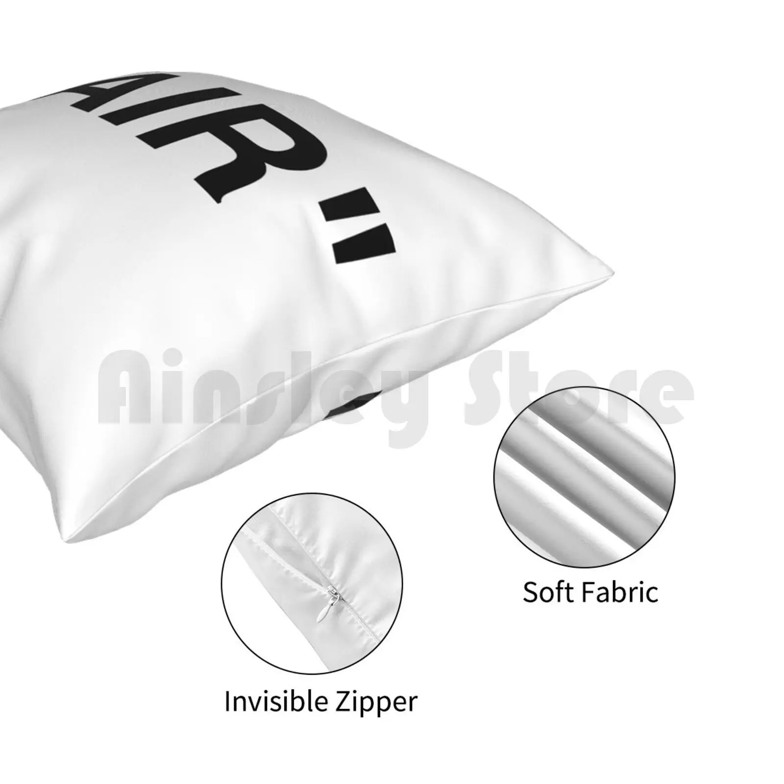 Наволочка Air с логотипом-черная украшение для дома принтом мягкая искусственная