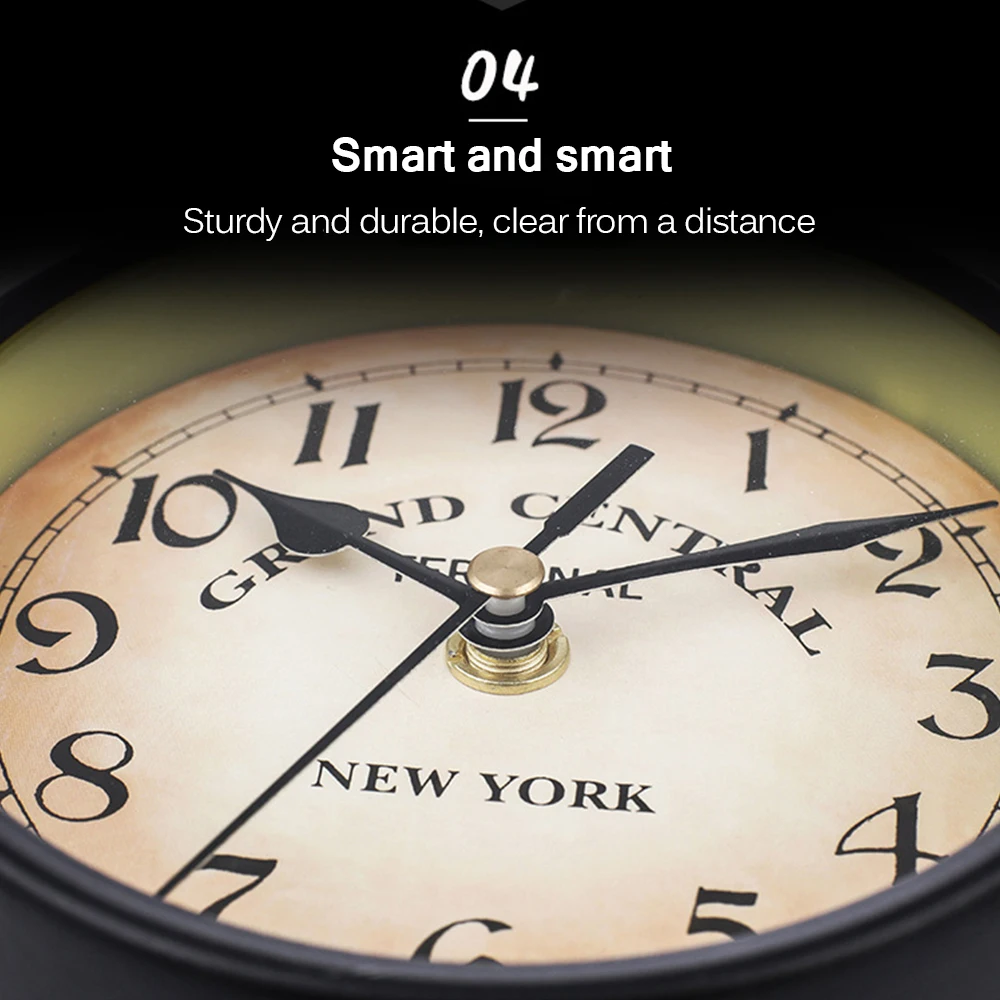 Retro Double-Sided Wall Clock Silent Quartz Large Vintage Living Room Home Decoration | Дом и сад