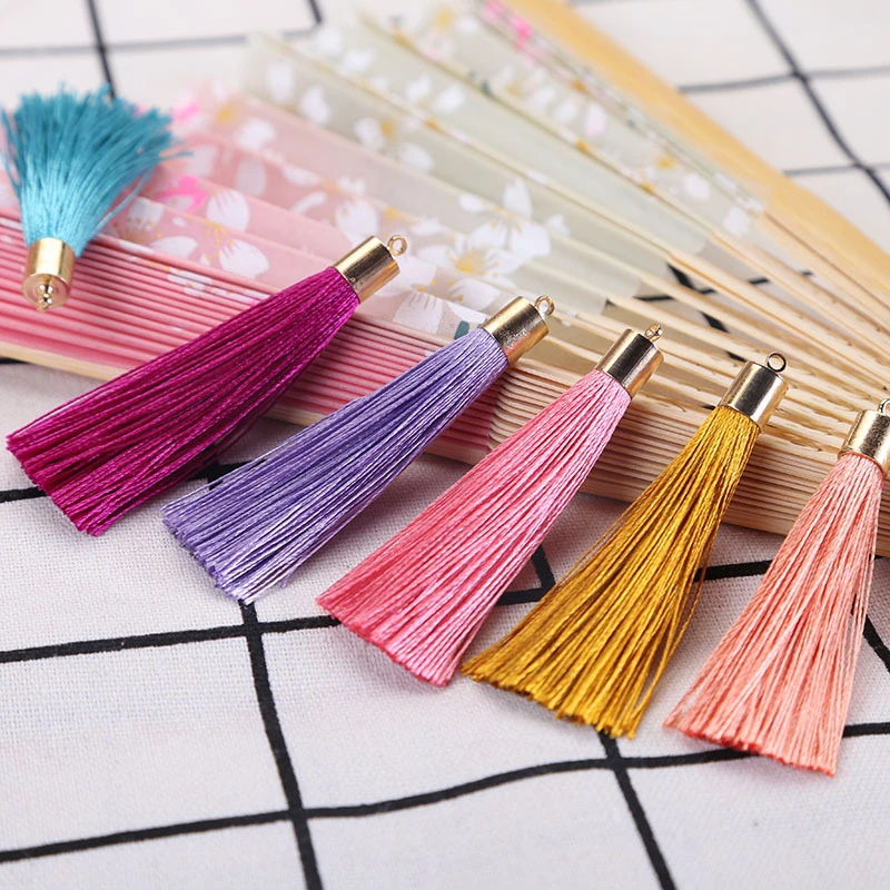 10Pcs Mini Metal Cap Tassel Jewelry Curtain Garments Decorative Accessories DIY Key Cell Phone Bag Fringe Trim Tassels Pendant | Дом и сад
