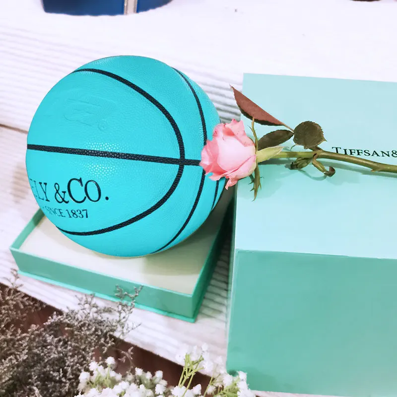 

Баскетбольный мяч Тиффани голубого цвета на заказ 7 и 5 лет, баскетбольный мяч красного цвета Тиффани для взрослых и детей, красивый баскетбо...