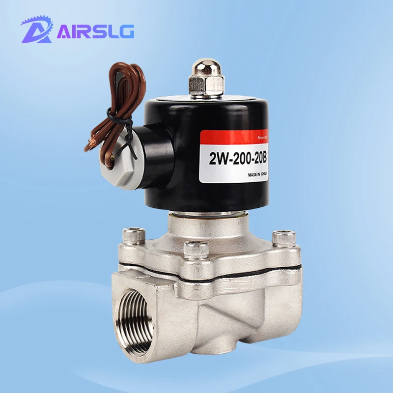 

1/4" 3/8" 1/2" 3/4" 1" DN8 DN15 DN25 Stainless steel 12V 24V 220V Normally Closed Stainless Steel Solenoid Valve Pneumatic Valve