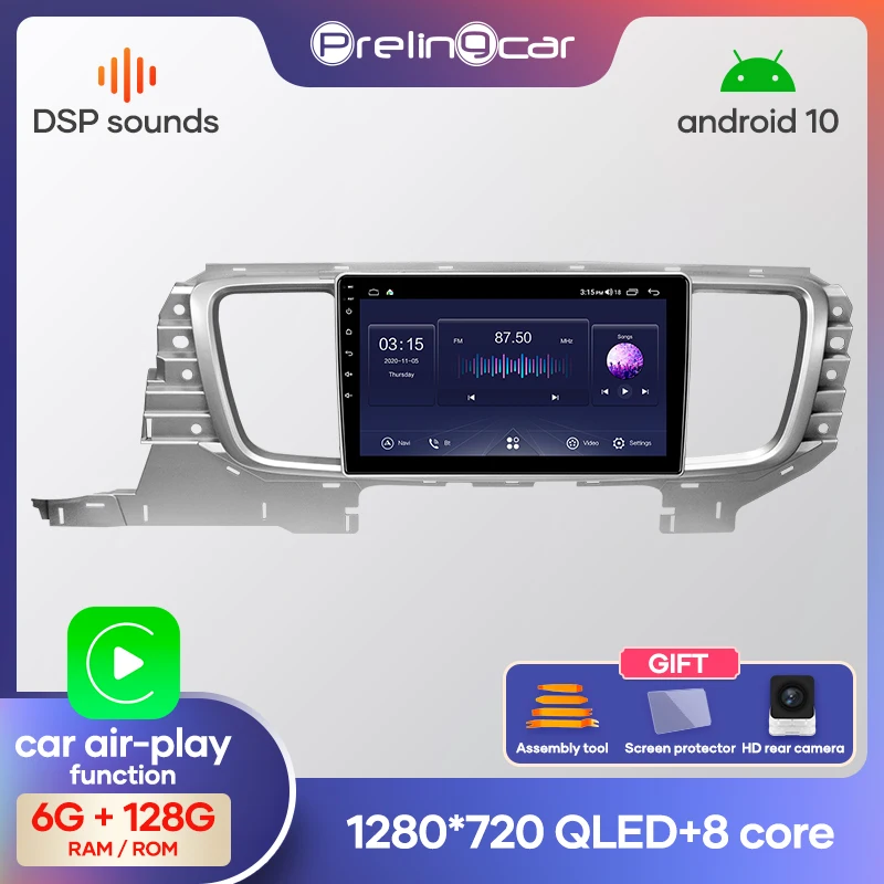 Prelingcar Android 10 0 Автомобильный мультимедийный навигатор GPS dvd плеер для Buick Opel GL8 2014 2017