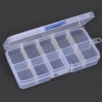 1pcs mini plastic storage box 10 grids box small compartment adjustable for jewelry pearls storage box home storage accessory