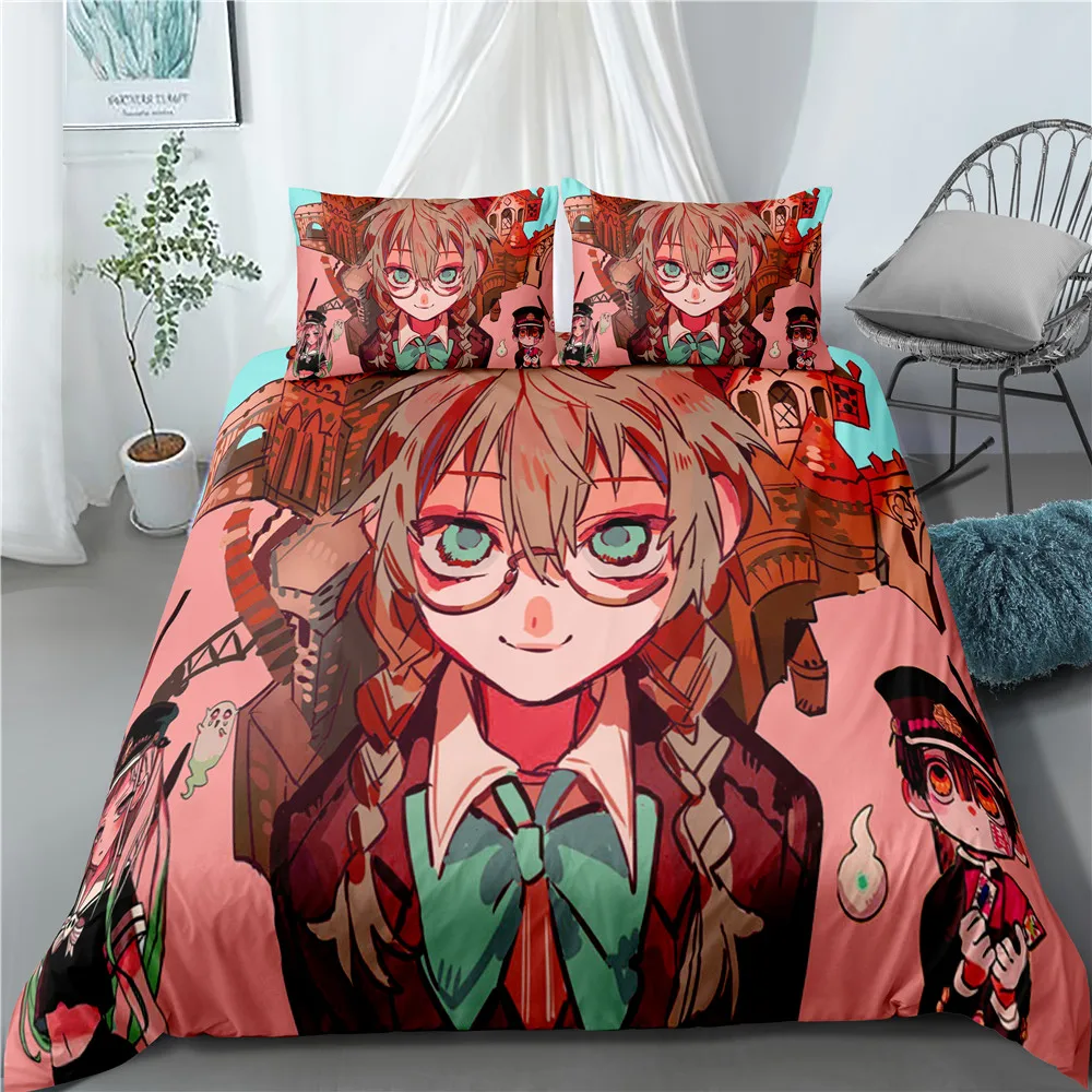 Набор пододеяльников Hanako kun с 3D принтом в японском аниме набор постельного белья