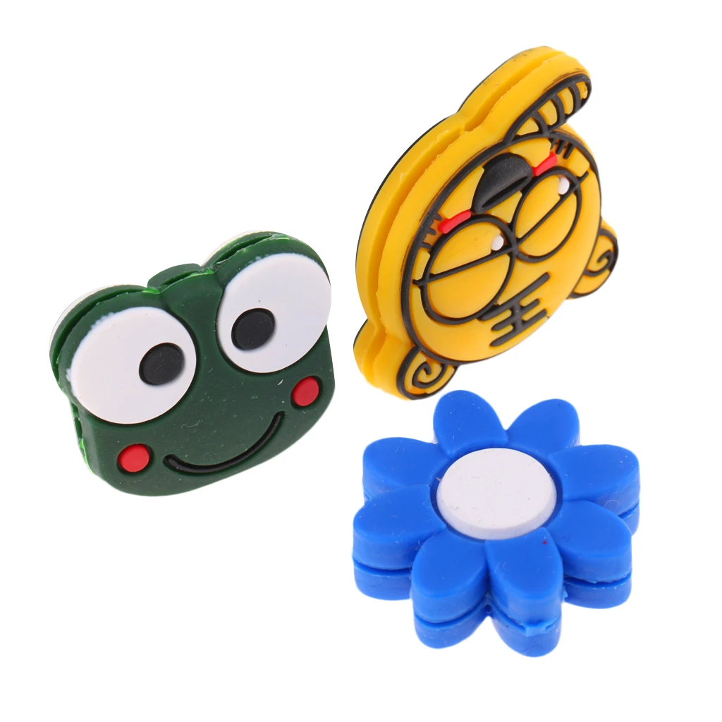 

3 Pieces Tennis Racquet Vibration Dampener Shock Absorber Dampers