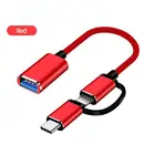 Зарядный кабель для мобильного телефона 2 в 1 USB 3,0 OTG адаптер кабель Type-C Micro USB на USB 3.0 преобразователь интерфейса 3 дополнительных цвета