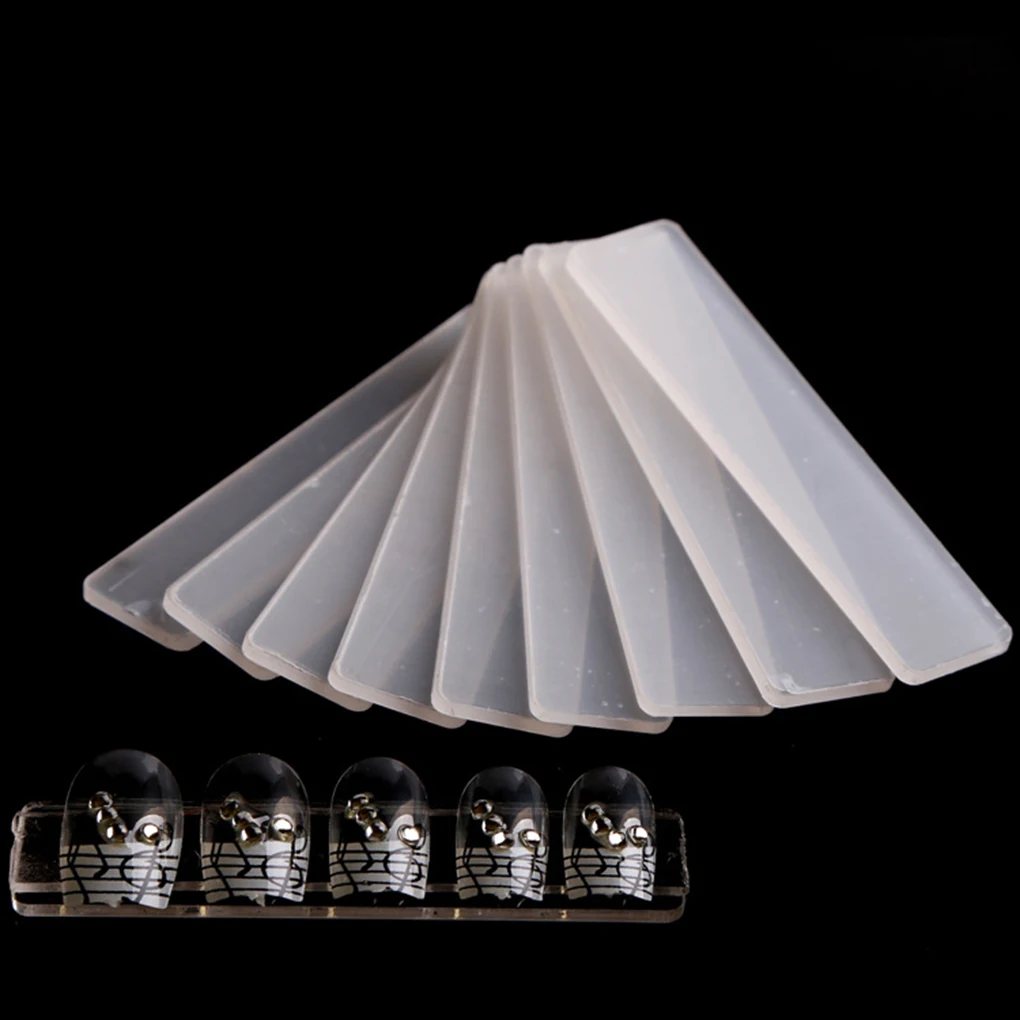 Прозрачная подставка для демонстрации накладных ногтей акриловая прозрачная