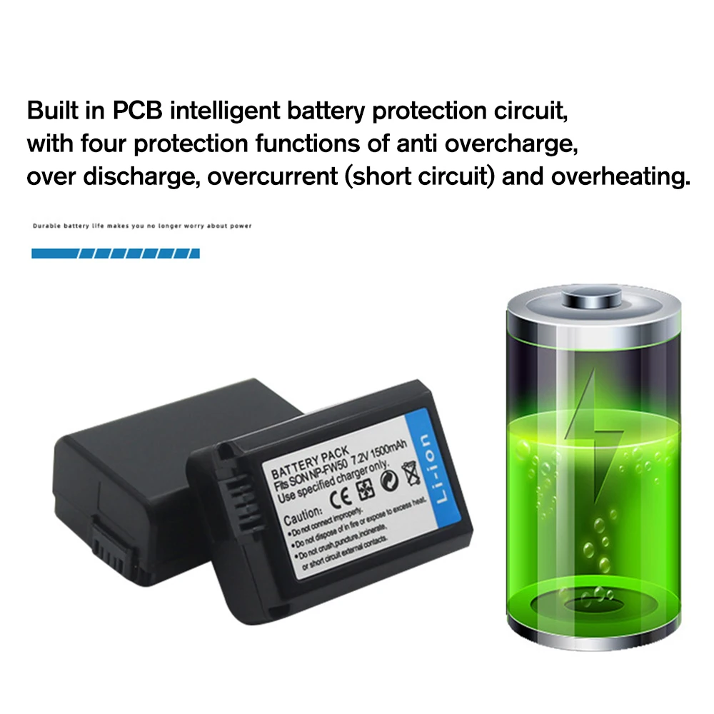 

New Camera Battery For Sony Np-Fw50 Dc/Dv Battery Applicable Slr Camera 1500mah 7.2v Brand