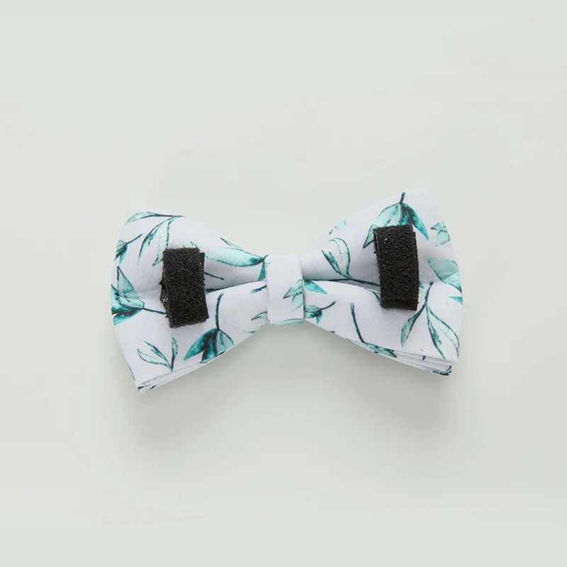 Собачий ошейник с принтом листьев и поводок милый Регулируемый полиэфирный