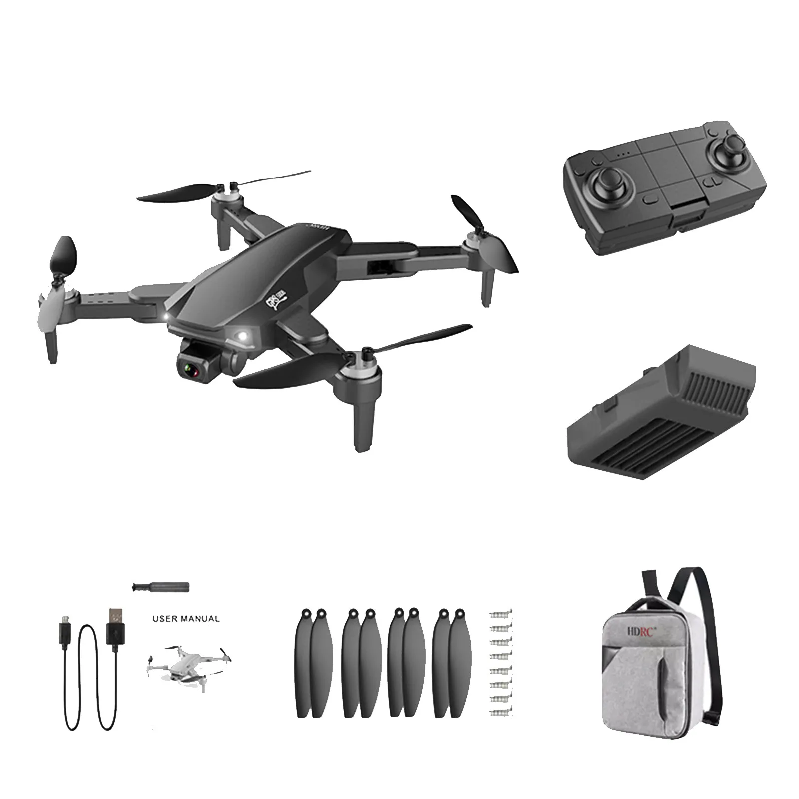 Дрон S608 2 камеры 6k Hd Gps Wifi Fpv складной дистанционное управление | Игрушки и хобби