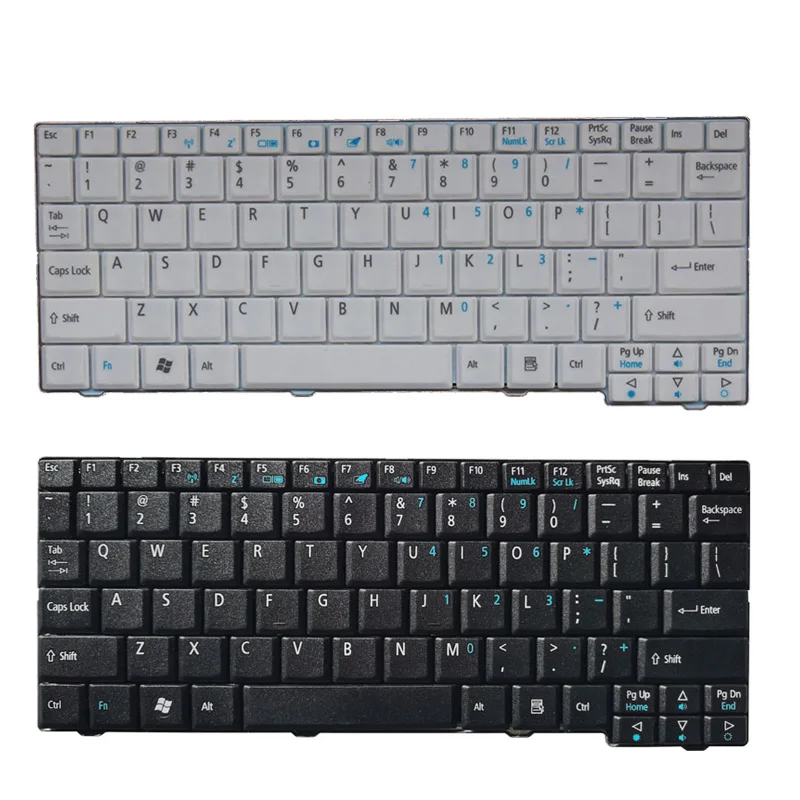 

US Laptop Keyboard for Acer Aspire One ZG5 D150 D210 D250 A110 A150 A150L ZA8 ZG8 KAV60 Emachines EM250 Black keyboard