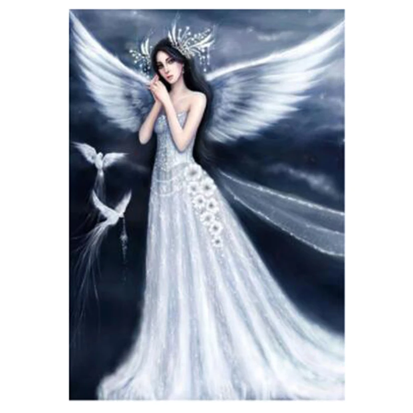 Алмазная 5d-картина сделай сам с ангелом красивым ландшафтом полноразмерные
