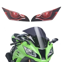motorcycle 3d front fairing headlight stickers guard protection sticker for zx10r zx 10r zx 10r 2011 2012 2013 2014 2015