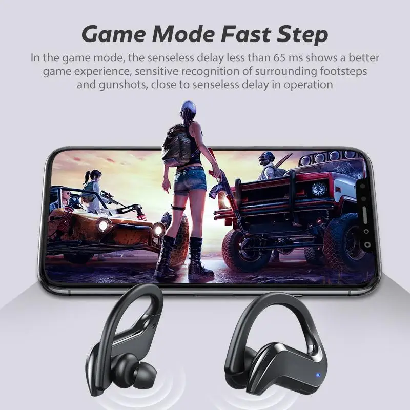 

Bluetooth Earphone LED Display Wireless Headphone TWS MD03 With Microphone Stereo Earbuds Waterproof Noise Cancelling Headsets