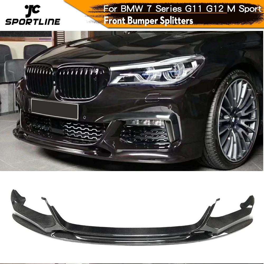 

Front Bumper Lip Spoiler Splitters For BMW 7 Series G11 G12 M Sport Sedan 2014 - 2018 Carbon Fiber / FRP