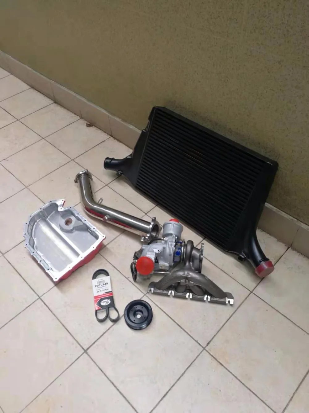 380hp турбо интеркулер наборы труб для подводной трубы audi b8 a4 a5 q5 ea888 2 0 t|Выхлопные