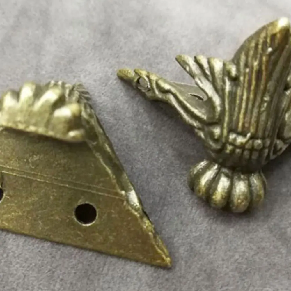 

8PCS Furniture Support Feet Zinc Alloy Box Legs Sofa Decoration Accessories with Screws for Home Office Jewel Box Table