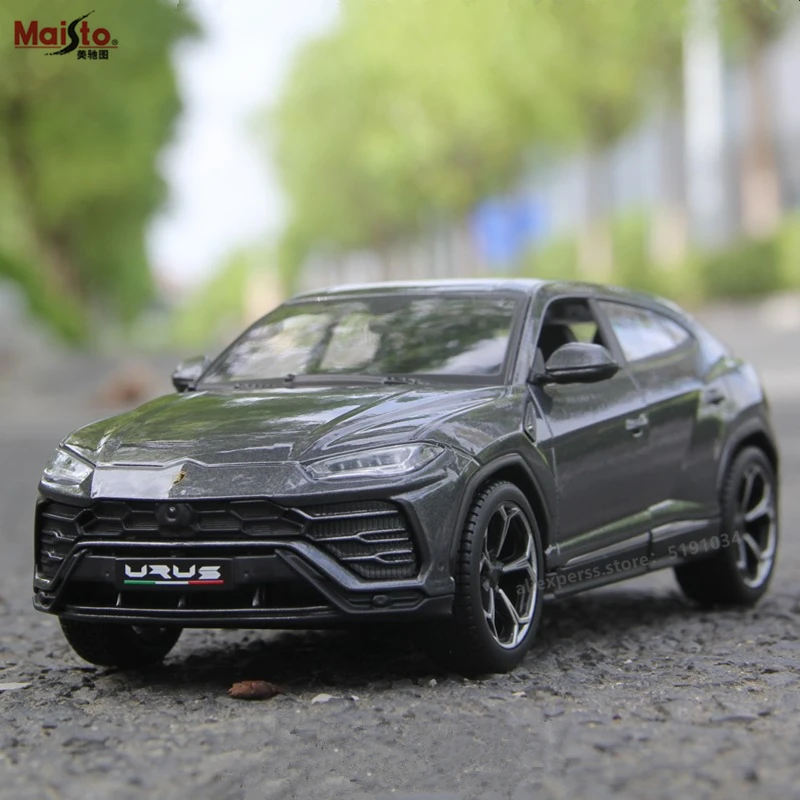 Гоночная модель автомобиля Maisto 1:24 Lamborghini Bison URUS SUV из сплава|Наземный транспорт| |