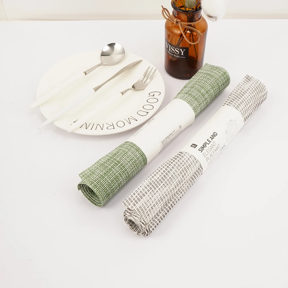 

Tableware Decor Tableware Pad Mat PVC Non-slip Heat Insulation Bowl Coffee Cup Mats Waterproof Pad Nordic Style Home Decoration