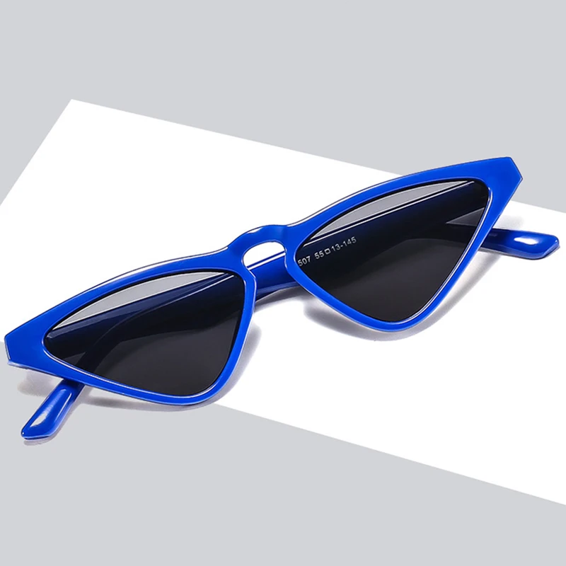 

New Trend Cat Eye Sun Glasses Fashion Brand Designer Triangle Small Frame Sunglasses Women Street Photography Travel Zonnebril