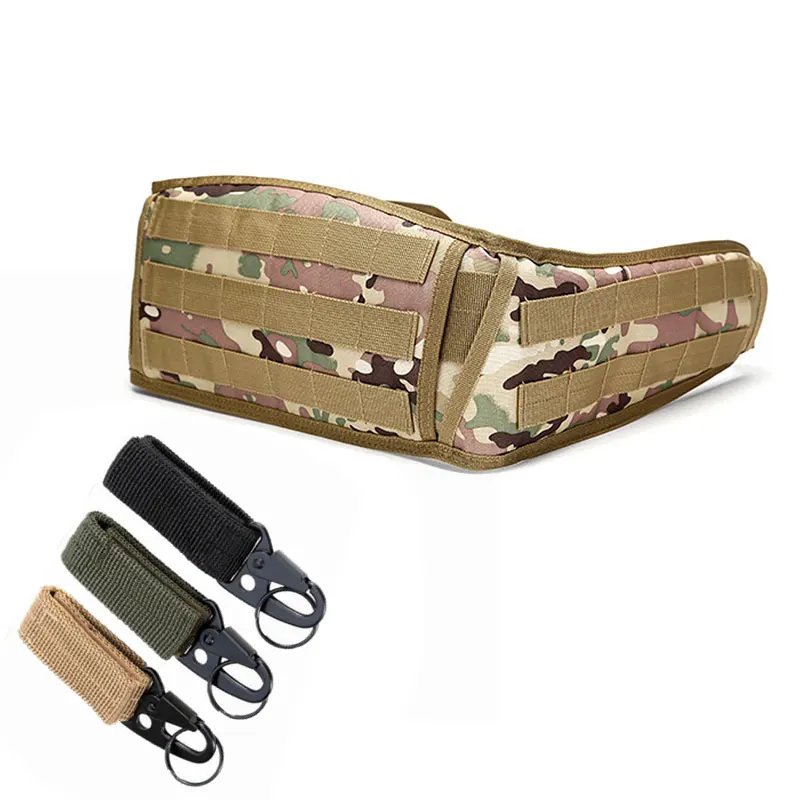 

Tactical Molle broadband military army combat belt multipurpose field waist belt equipment outdoor hunting camouflage belt