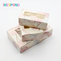 1020pcs gift box wedding favor purple marble paper cake packaging window present candy bag food cupcake cookie pastry cardboard