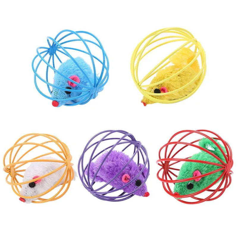 Домашнее животное кошка клетка крыса с проволочным каркасом и игрушечная