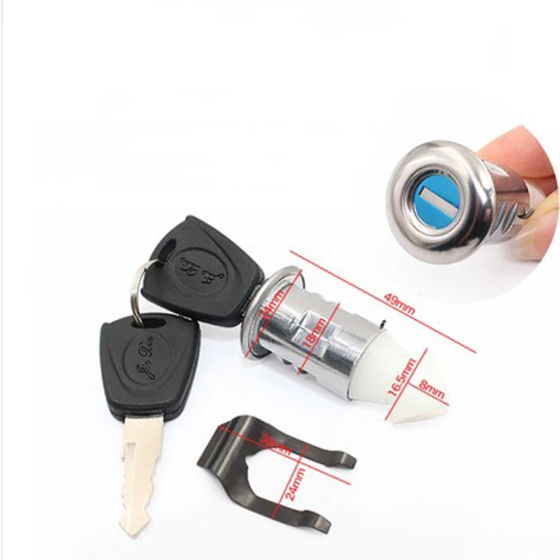 Электрический трехколесный замок с полной коробкой для багажника автомобиля