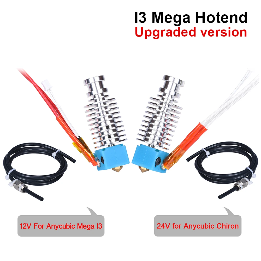 I3 Mega Hotend Upgrade 12 В 24 Bowden Extruder V5 J head 3D Printer Parts для Anycubic S vs V6 Hotend|Детали и аксессуары