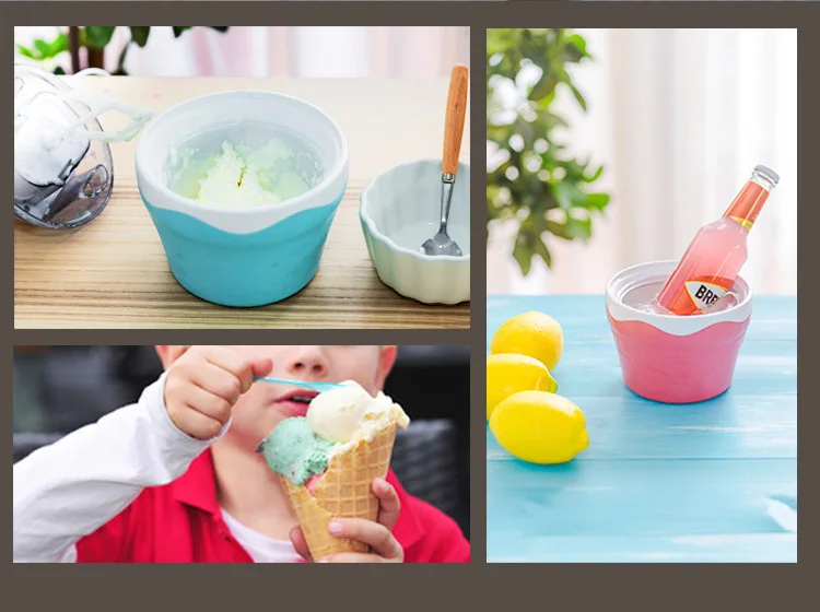 EDTID Мини DIY электрическая автоматическая машина для мягкого мороженого Бытовая прохладная слякоть фруктовое мороженное замороженный десерт молочный коктейль 0.5л