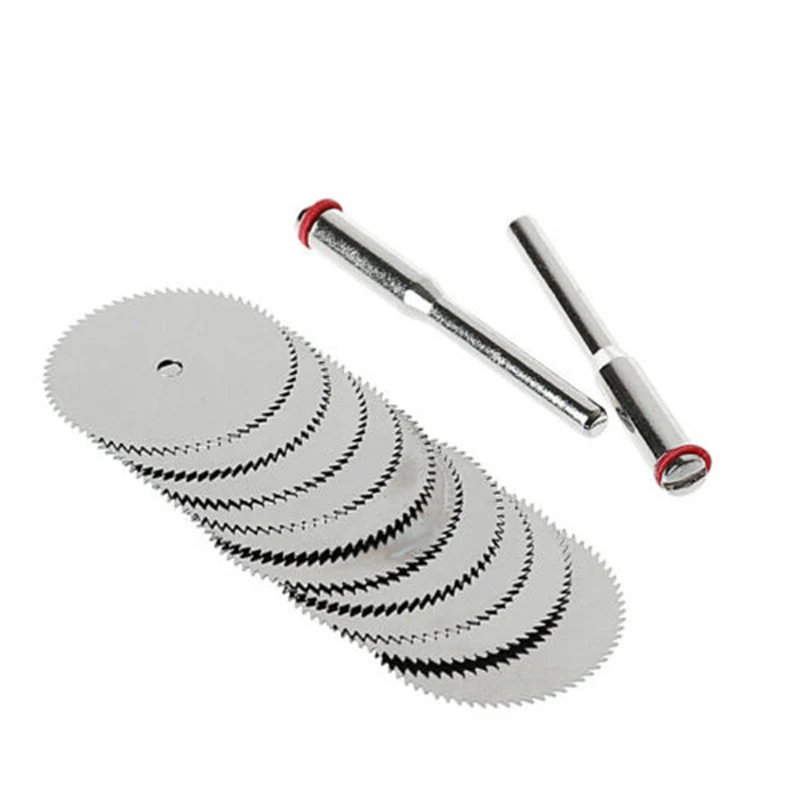 

Kit Saw Discs Mini Set With Mandrel Accessories Circular 10pcs 25mm HSS