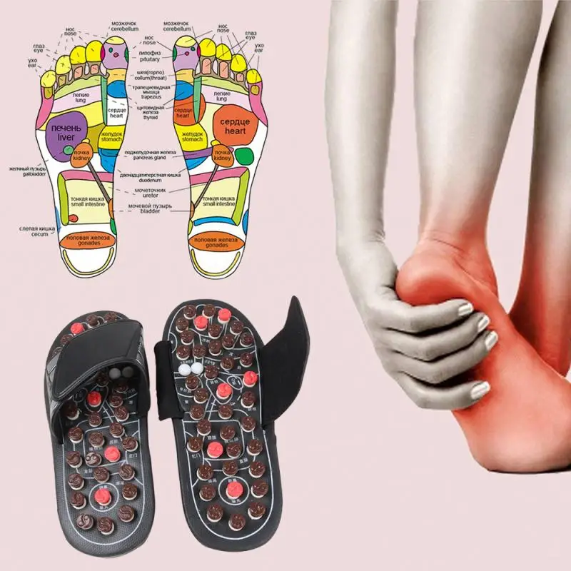 Массажные тапочки для ног здоровья массажер и педикюра рефлексотерапия средство