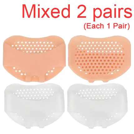 Mixed-2-SW Leyou Силиконовые Мягкие стельки для передней части стопы обувь на высоком каблуке гелевые стельки дышащая забота о здоровье ног Подушка для ног - Цвет: Mixed-2-SW
