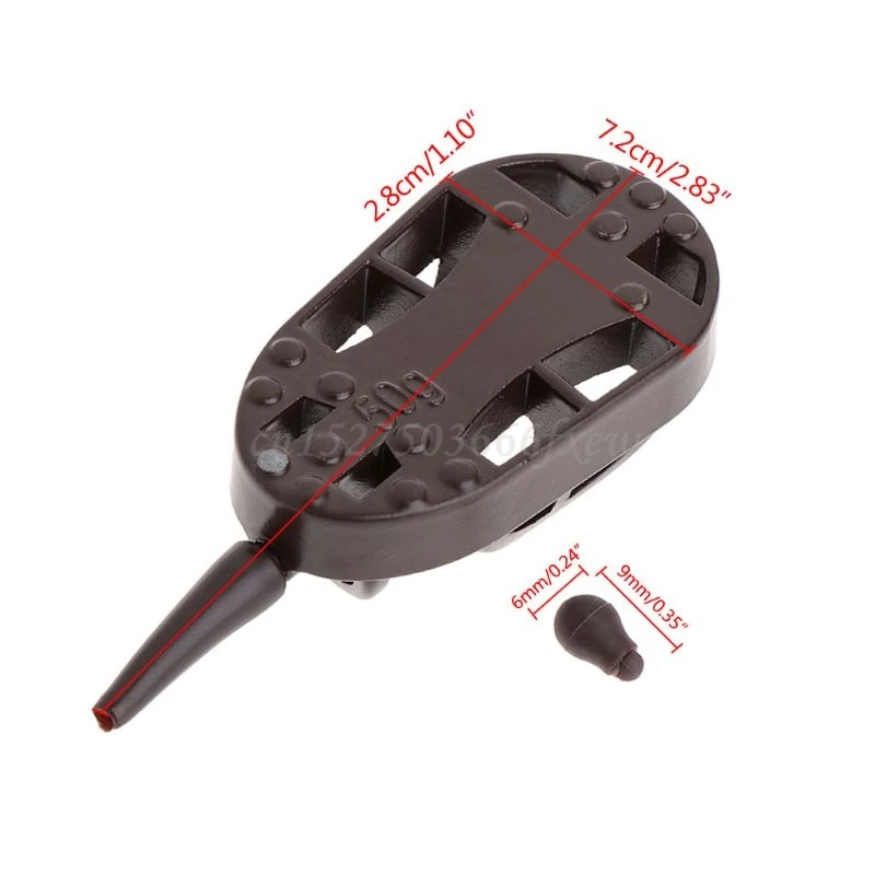 Рыболовная приманка-фидер клетка из цинкового сплава 30 г/40 г/50 г леска с