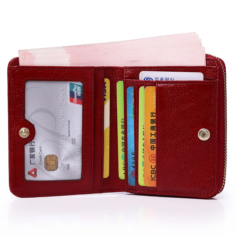 

short women wallets genuine leather coin purse mini womens leather wallets floral cow leather wallet woman