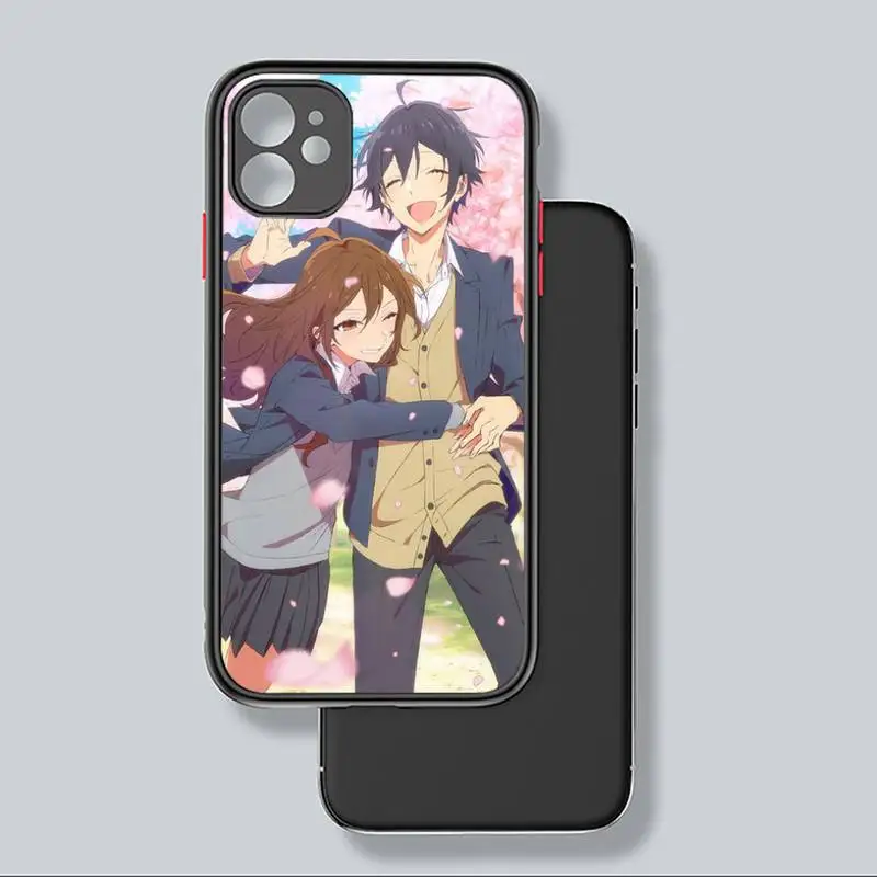 

Horimiya Japan anime cartoon Phone Case Matte Transparent for iPhone 7 8 11 12 s mini pro X XS XR MAX Plus coque