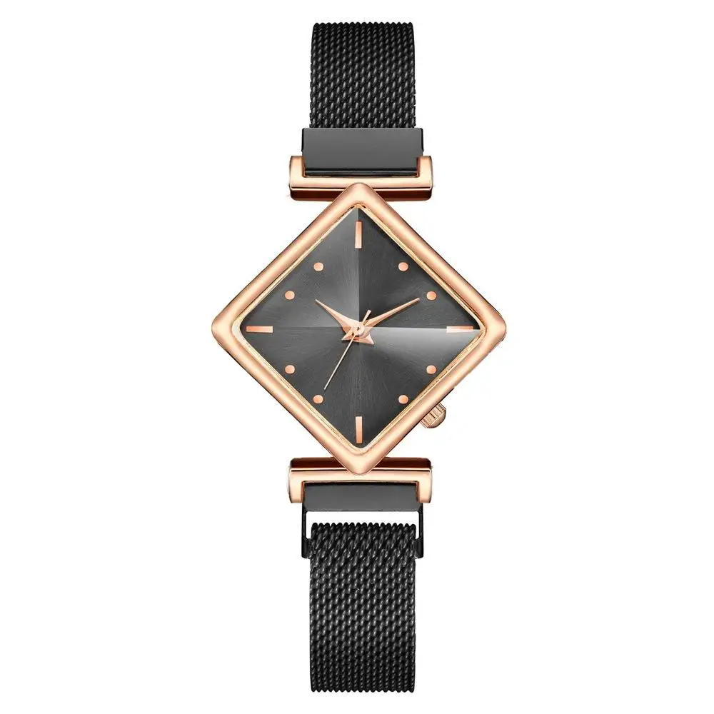 

Simple Rectangle Magnet Watches Charm Diamond Fashion Women Watch Quality Ladies Wristwatches Female Quartz Clock Montre Femme