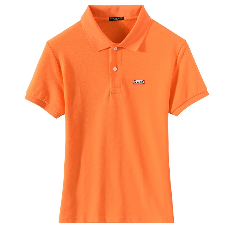 

High Quality Qummer Women's Polo Shirt, Pure Cotton Casual Short-Sleeved Embroidered T-Shirt, Fashion Slim Blouse Tops Tees W18