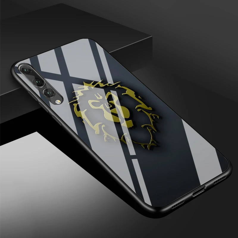 Wows логотип World Of Warcrafts закаленное стекло чехол для телефона huawei P20 P30 lite P20 P30 PRO MATE 20 lite 20 PRO Honor 10 - Цвет: B19072305-09.jpg
