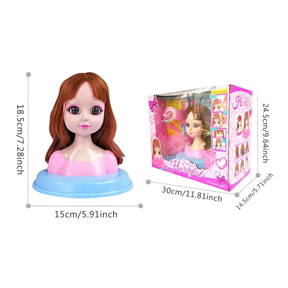 

Kids Dolls Make Up Comb Hair Toy Doll Set Pretend Play Princess Set Doll Makeup Kit Toys For Girls Dressing Cosmetic Girl Gifts