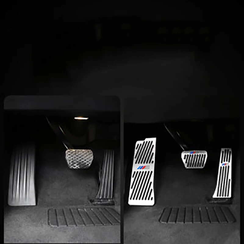 Автомобильная педаль акселератора из нержавеющей стали защитная накладка для BMW