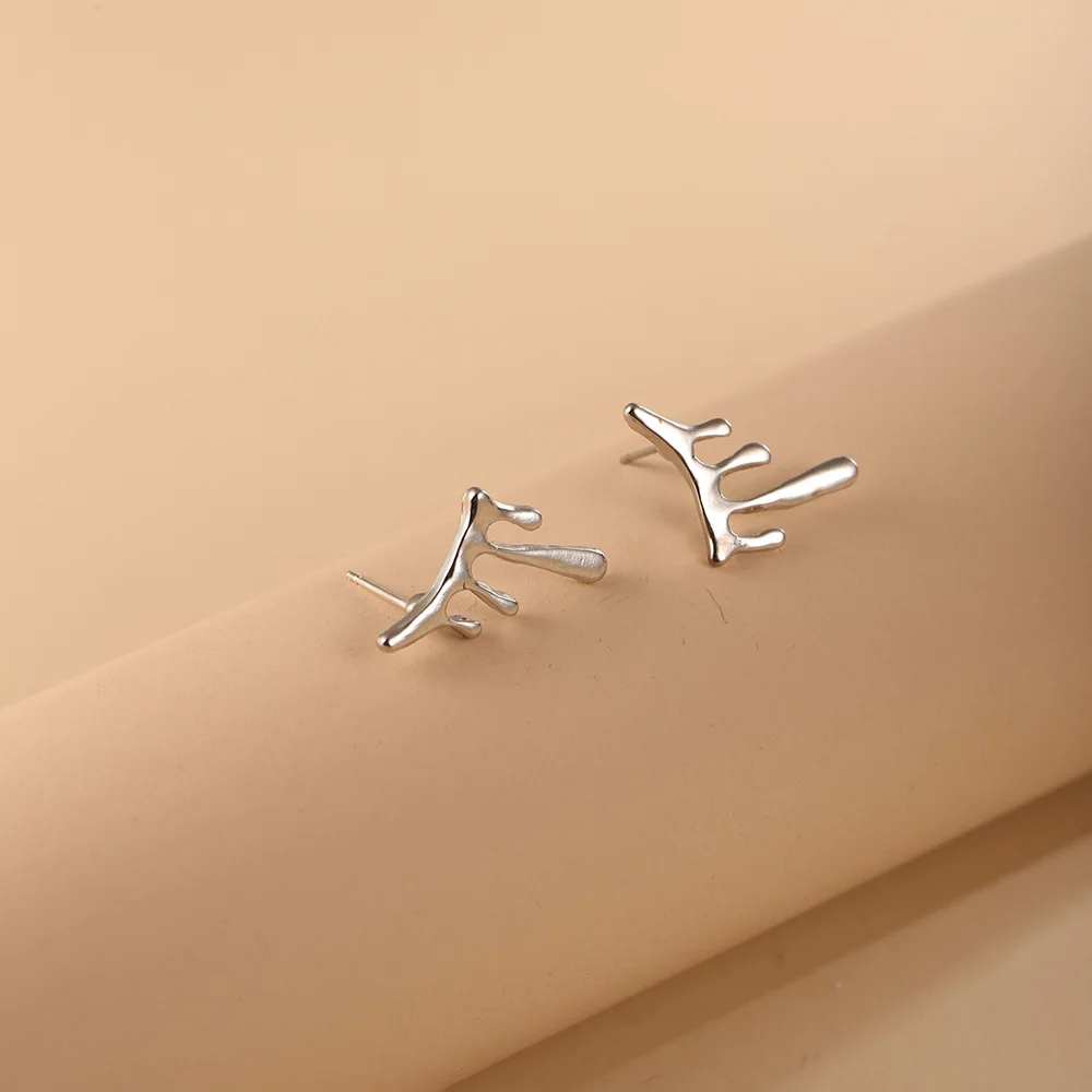 

Water Drop Shape Retro Earrings Female Niche Design Sense Liquid Drop Earrings Unisex Cold Wind Trend Personality Jewelry